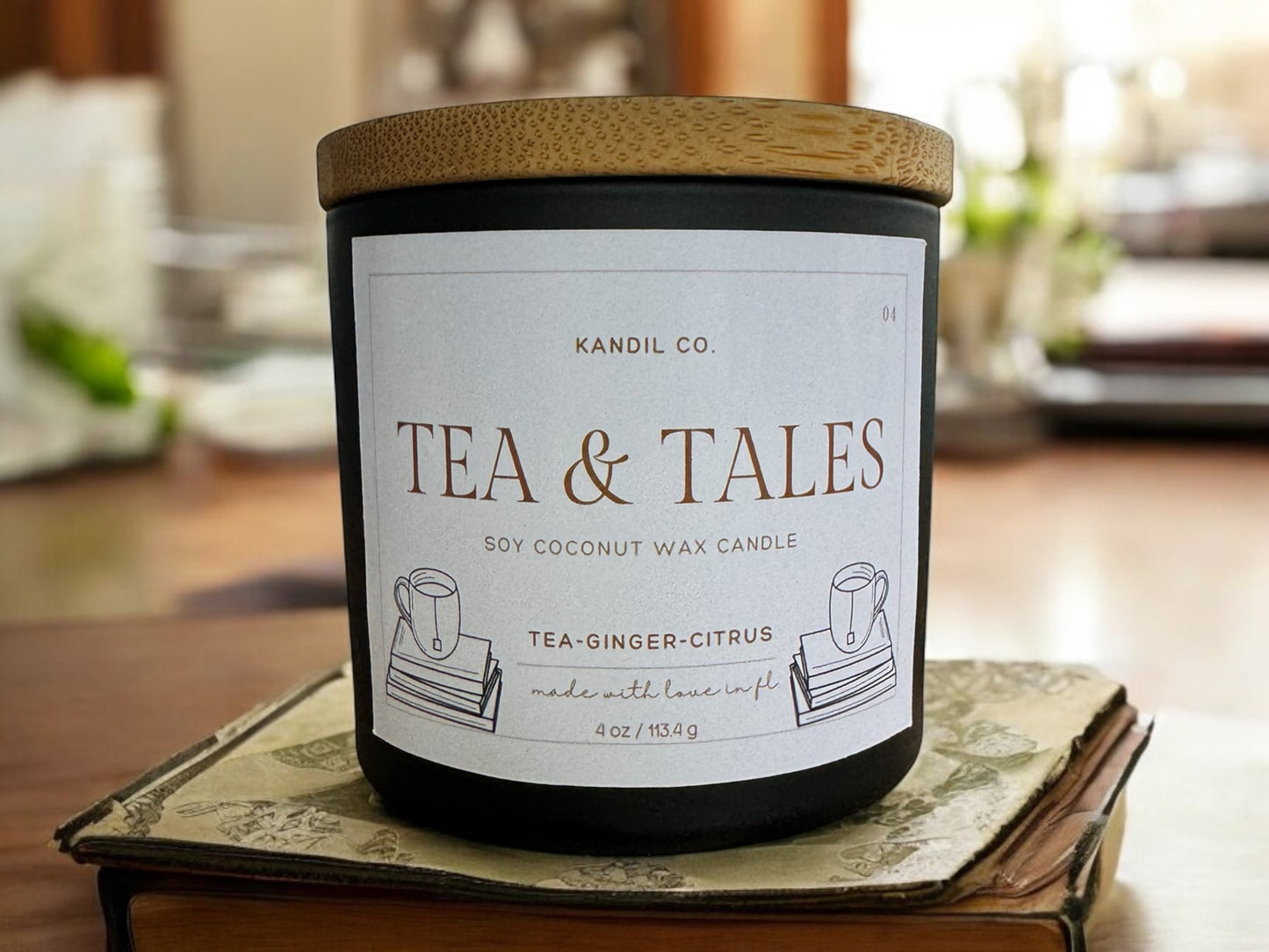 Tea & Tales 4 oz Candle