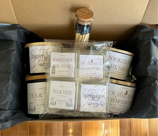 Book Lovers 4oz Candle & Wax Melt Box Set
